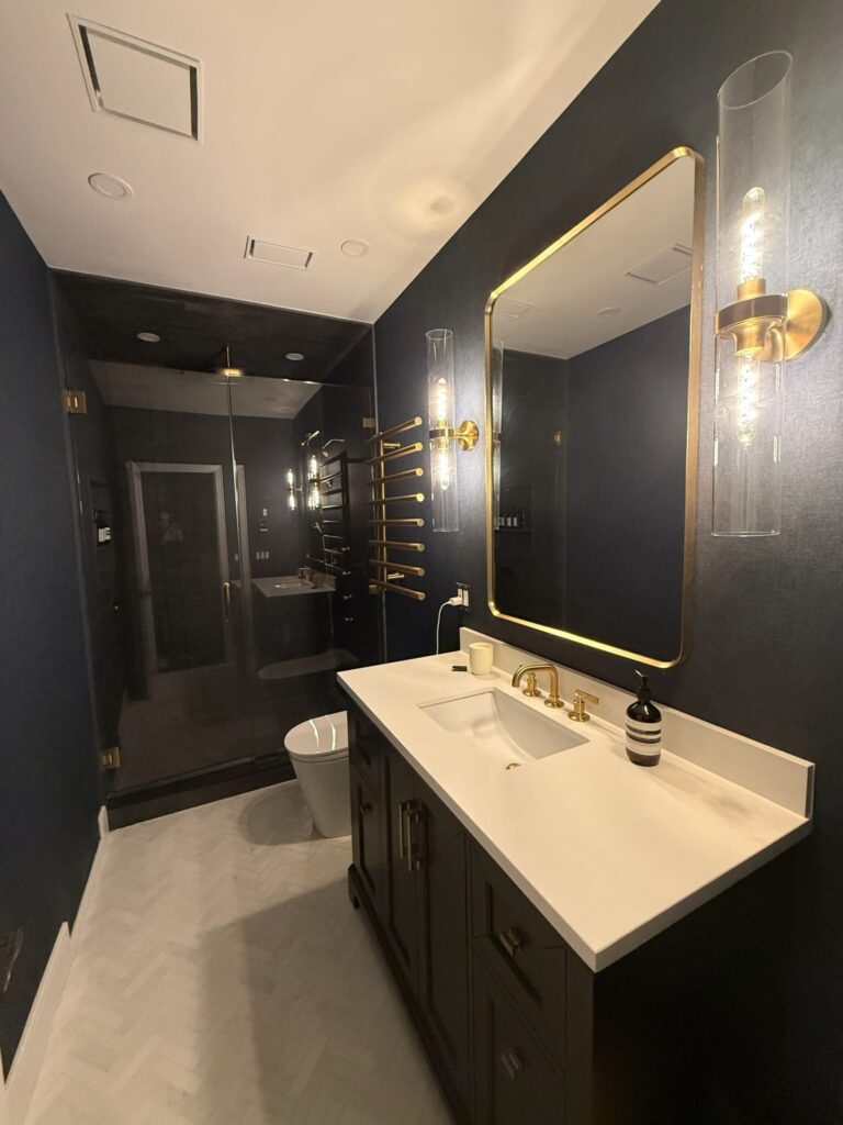 Luxury bathroom in a house in Westchester NY